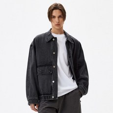 TNGT 男款寬鬆牛仔夾克