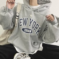 女款紐約寬鬆連帽運動衫（已添加更多版本)