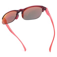 HILX 인터루프 스포츠 선글라스 HIL05004 ILPRD3, 레드미러(렌즈), 샤이니크리스탈다크레드(프레임), 1개