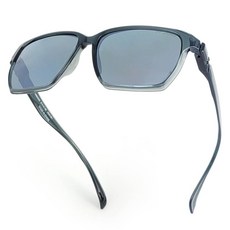 HILX Revel 運動太陽眼鏡 HRB05203 RBPBK6, 黑色鏡面偏光(鏡片) + 亮灰色(鏡框), 1個