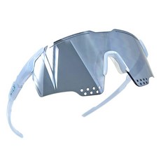 HILX Gladiator 運動太陽眼鏡 HGD04804 + GD3BK4, 1個, 黑色鏡面(鏡片) + 亮淺灰色(鏡框)