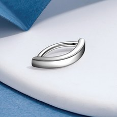 gelluna 女性用醫療鋼一鍵式夾式方晶鋯石簡約線條肚臍環 BP-16