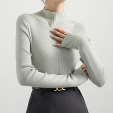 페이퍼먼츠 여성용 반목 절개라인 이너 니트 12384