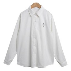 Lindashop 女款 Rusoho 字母刺繡亮點長袖襯衫 cpnb3118k49