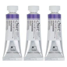 신한화구 전문가 수채화물감 SWC 튜브 B시리즈 937 울트라마린 바이올렛 3p, 15ml, 1색