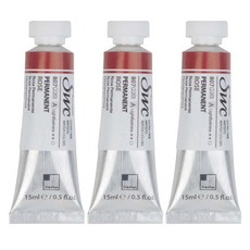 신한화구 전문가 수채화물감 SWC 튜브 A시리즈 807 퍼머넌트 로즈 3p, 15ml, 1색