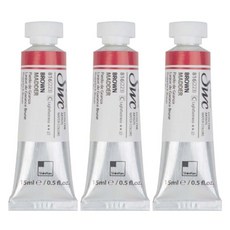 신한화구 전문가 수채화물감 SWC 튜브 C시리즈 816 브라운 매더 3p, 15ml, 1색