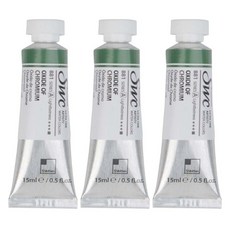 신한화구 전문가 수채화물감 SWC 튜브 A시리즈 881 옥사이드 오브 크롬 3p, 15ml, 1색