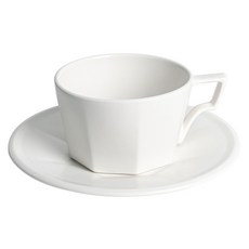 Mua Octagon 八角拿鐵杯 300ml + 杯碟組, 1套, 白色