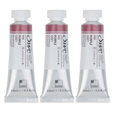 신한화구 전문가 수채화물감 SWC 튜브 A시리즈 946 퍼플 그레이 3p, 15ml, 1색