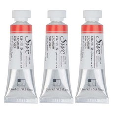 신한화구 전문가 수채화물감 SWC 튜브 D시리즈 828 카드뮴 레드 딥 3p, 15ml, 1색