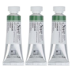 신한화구 전문가 수채화물감 SWC 튜브 C시리즈 877 카드뮴 그린 3p, 15ml, 1색