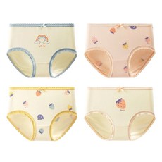 女童棉質蕾絲三角內褲4件組 SJ-546
