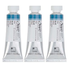 신한화구 전문가 수채화물감 SWC 튜브 C시리즈 906 블루 페일 3p, 15ml, 1색