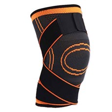 피어니스트 스포츠 스트랩 무릎보호대, 오렌지, 1개