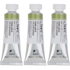 신한화구 전문가 수채화물감 SWC 튜브 B시리즈 869 테르 베르트 옐로 셰이드 3p, 15ml, 1색