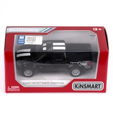 KiNSMAR 福特 F150 Raptor SuperCrew 印花壓鑄車 KT5365, 黑色, 1個