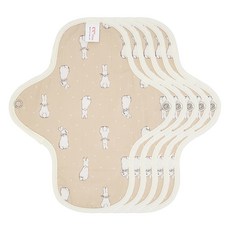 이채 플라워 날개형 면생리대 베이지, 소형, 1개입, 5개