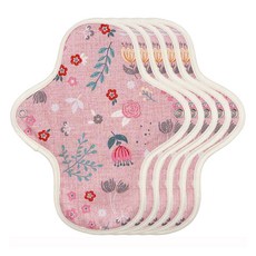 eechae 花朵翅膀型棉質衛生棉 Pink Koi, 5個, 1入, 小型