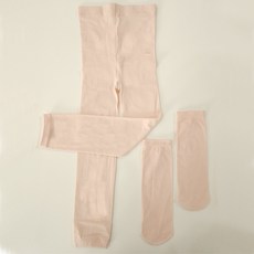 L'arbe 女童無腳剪裁芭蕾舞緊身褲 + 襪子套裝