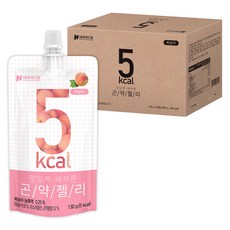 NATUREDREAM 低卡蒟蒻果凍飲 水蜜桃口味, 130g, 20包