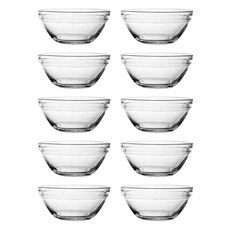 아메리칸로드 담빛 미니 유리 요거트볼 RK2220, 투명, 10개