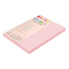 종이문화 레인보우 두꺼운 양면 카드지 205g No 23 코스모스핑크, 30개