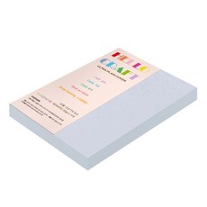 종이문화 레인보우 두꺼운 양면 카드지 205g No 19 미스티블루, 55개