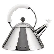 ALESSI Michael Graves 鳥鳴壺 9093W, 2L, 白色, 1個