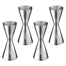 Casabeni 家用調酒 雞尾酒全不鏽鋼量酒器 30ml/45ml, 單色, 4個