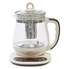 QUEEN SENSE 感性廚房玻璃電熱茶壺 象牙白 1.8L, QSKT-3000