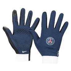 NIKE 耐吉 巴黎聖日耳曼學院 Therma Jordan 跑野戰 HO23 足球手套雙手套裝 FJ4859-010, 1組, 黑色+午夜海軍藍+白色