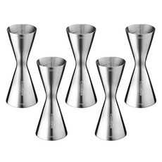 Casabeni 家用調酒 雞尾酒全不鏽鋼量酒器 30ml/45ml, 單色, 5個