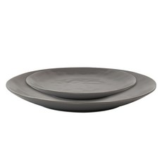 파울러스 솔 접시 소 + 대 세트, 1세트, 접시 소 + 접시 대, 그레이
