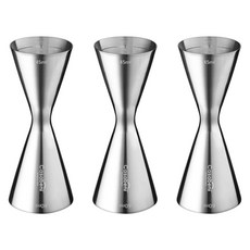 Casabeni 家用調酒 雞尾酒全不鏽鋼量酒器 45ml/60ml, 單色, 3個