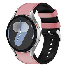 SimplyRoar Galaxy手錶 翼型矽膠皮革錶帶 20mm, 粉紅色, 1個