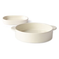 프렐류드 크리미 핸디 식기세트 2p, 아이보리, 원형볼 대 + 타원접시 소, 1세트