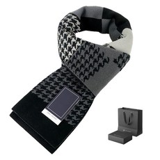 Paperments 男士高級千鳥格紋圍巾禮盒組 12687 + 購物袋