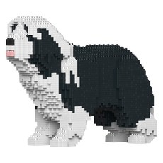 JEKCA 비어디드 콜리 강아지 블럭 S, 블랙, 1개