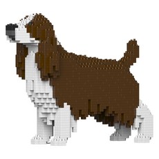 JEKCA 英國史賓格犬狗狗積木 S, 1個, 深棕色