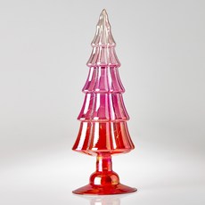 Modern House 發光玻璃樹室內裝飾品, 同色系粉紅色, M(9.5 x 27.4 cm), 1個