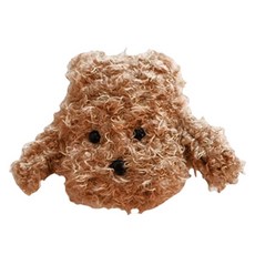 Gojibi Bibipie AirPods 4代 捲毛貴賓狗 AirPods 保護殼, 1個, 棕色