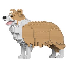 JEKCA 邊境牧羊犬狗狗積木 S, 金色, 1個