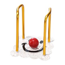 Toppia 簡約咖啡紙杯單層波浪杯套, 1個, 金色 + 壓克力