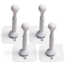 Sonjabisesang 黏貼式NC加工門擋 白色, 4個