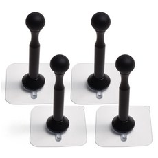 Sonjabisesang 黏貼式NC加工門擋 黑色, 4個