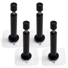 Sonjabisesang 黏貼式彈簧一字型門擋 黑色, 4個