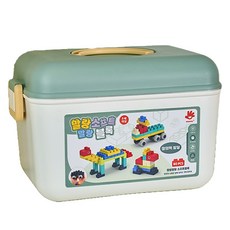 High-five 軟Q軟積木 80p + 收納籃套組, 1套, 混合色