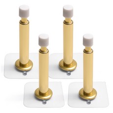 Sonjabisesang 黏貼式彈簧一字型門擋 金色, 4個