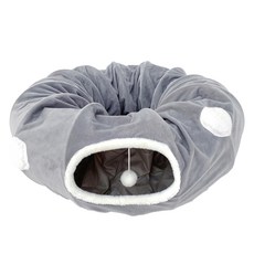 Gaekwacheonsun 貓咪光環柔軟隧道屋, 1個, 灰色